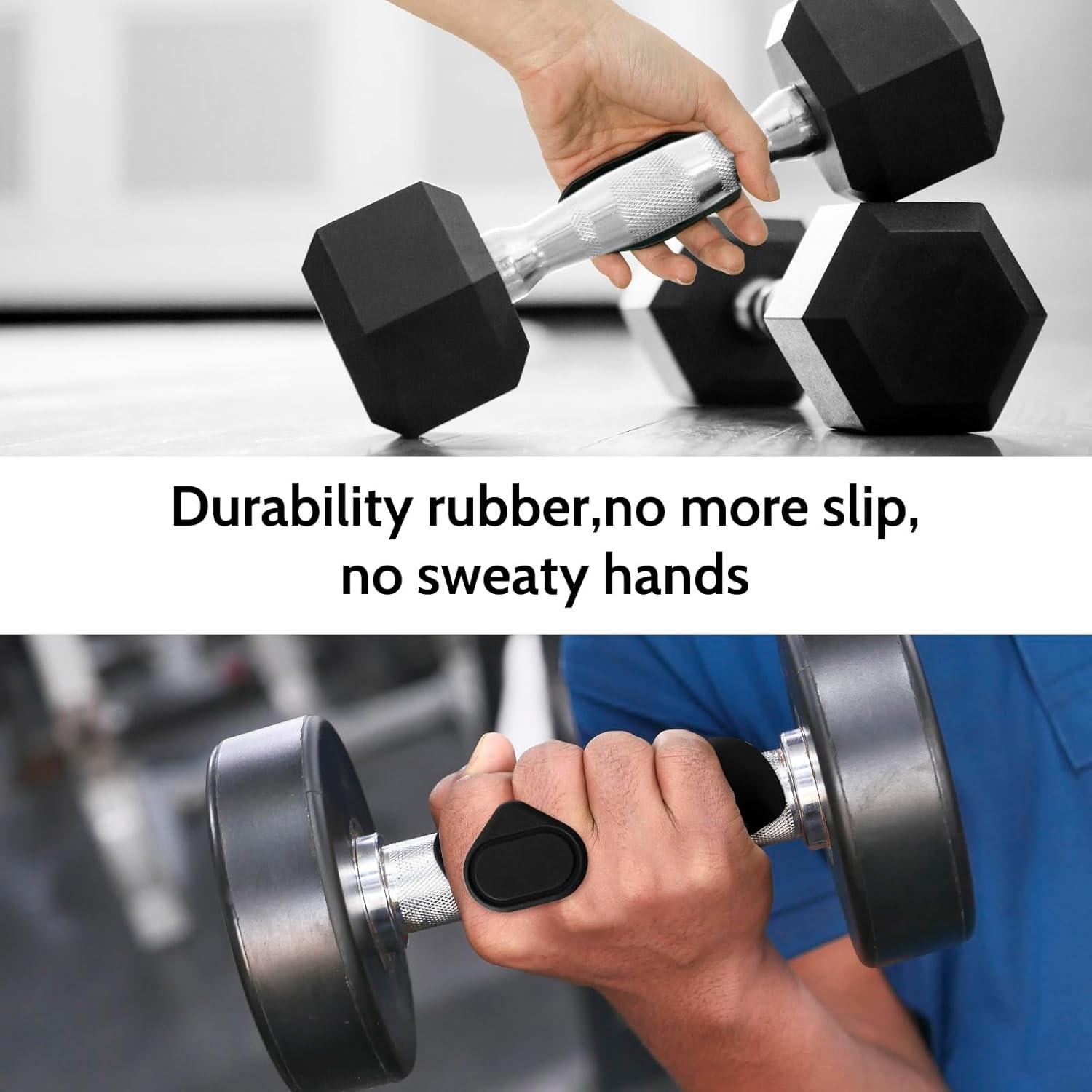 Weight Lifting Grips, Anti-Slip Training Hand Grips, Ergonomic Rubber Hand Protectors, Suitable for Weightlifting, Pull-Ups, Gym Training and Fitness Workouts, for Men and Women