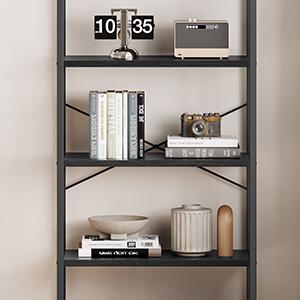 Bookshelf 5 Tier Bookcase Arched Display Racks Tall Standing Bookshelves Metal Frame Open Storage Rack Shelf Large Black Book Shelf for Bedroom, Living Room, Home Office Bookshelf 5 Tier Bookcase Arched Display Racks Tall Standing Bookshelves Metal Frame Open Storage Rack Shelf Large Black Book Shelf for Bedroom, Living Room, Home Office