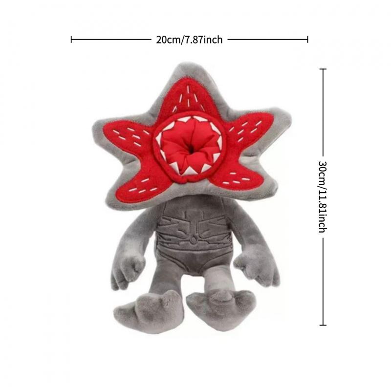 Stranger Things Demogorgon Plush Toy Soft Stuffed Animal Doll, Cute Cartoon Gift for Kids Boys Girls Birthday Present
