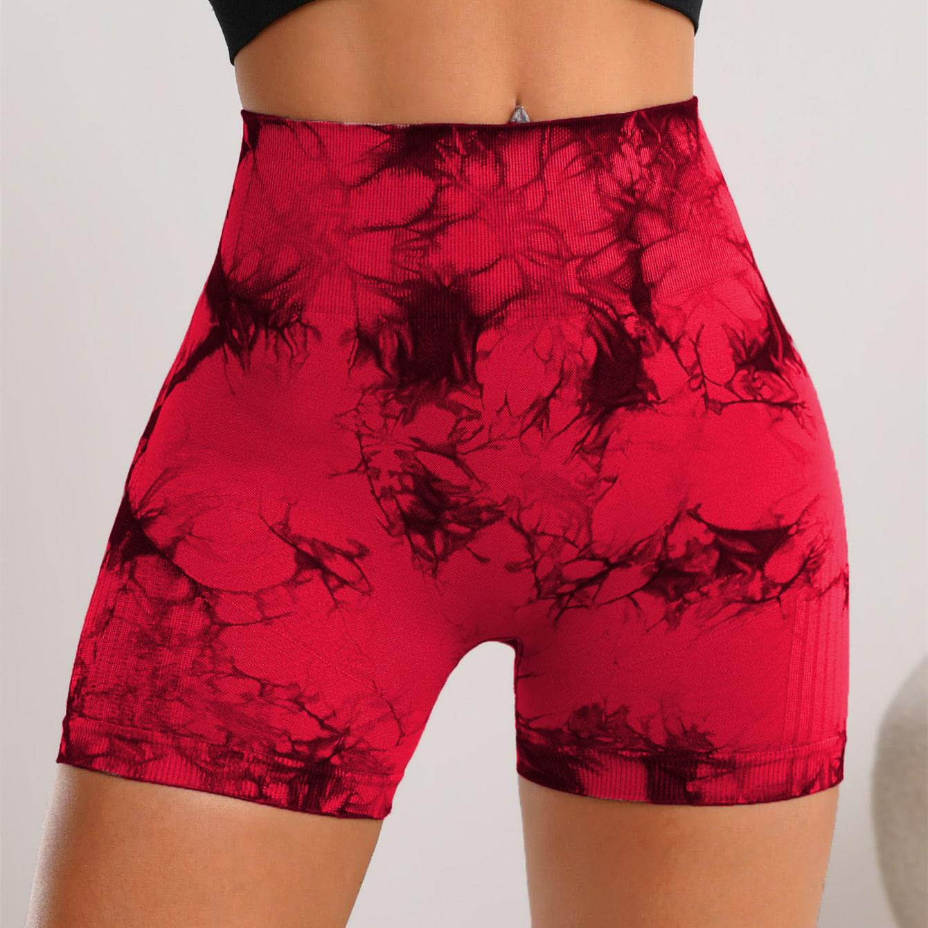 Women's High Waist Seamless Tie Dye Gym Shorts, Wide Elastic Band Gym & Cycling Workout Pants, Stretchy Activewear for Women, Soft Stretch Shorts, Athletic Shorts Women's High Waist Seamless Tie Dye Gym Shorts, Wide Elastic Band Gym & Cycling Workout Pants, Stretchy Activewear for Women, Soft Stretch Shorts, Athletic Shorts