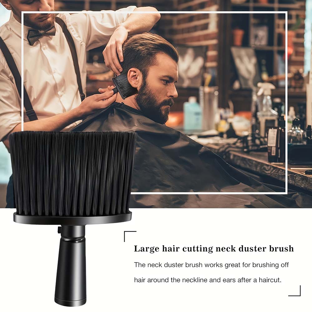 1 Pc Soft Hair Brush Neck Face Duster Hairdressing Hair Cutting Cleaning Brush, Professional Hairdresser Neck Brush for Barber Salon Hairdressing Styling Tool, Beauty Products
