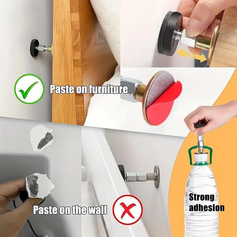 Adjustable Bed Frame Brackets, No Wobble Headboard Wall Mount Bracket, Quick Install Bed Headboard Reinforcement System, 2 Pieces