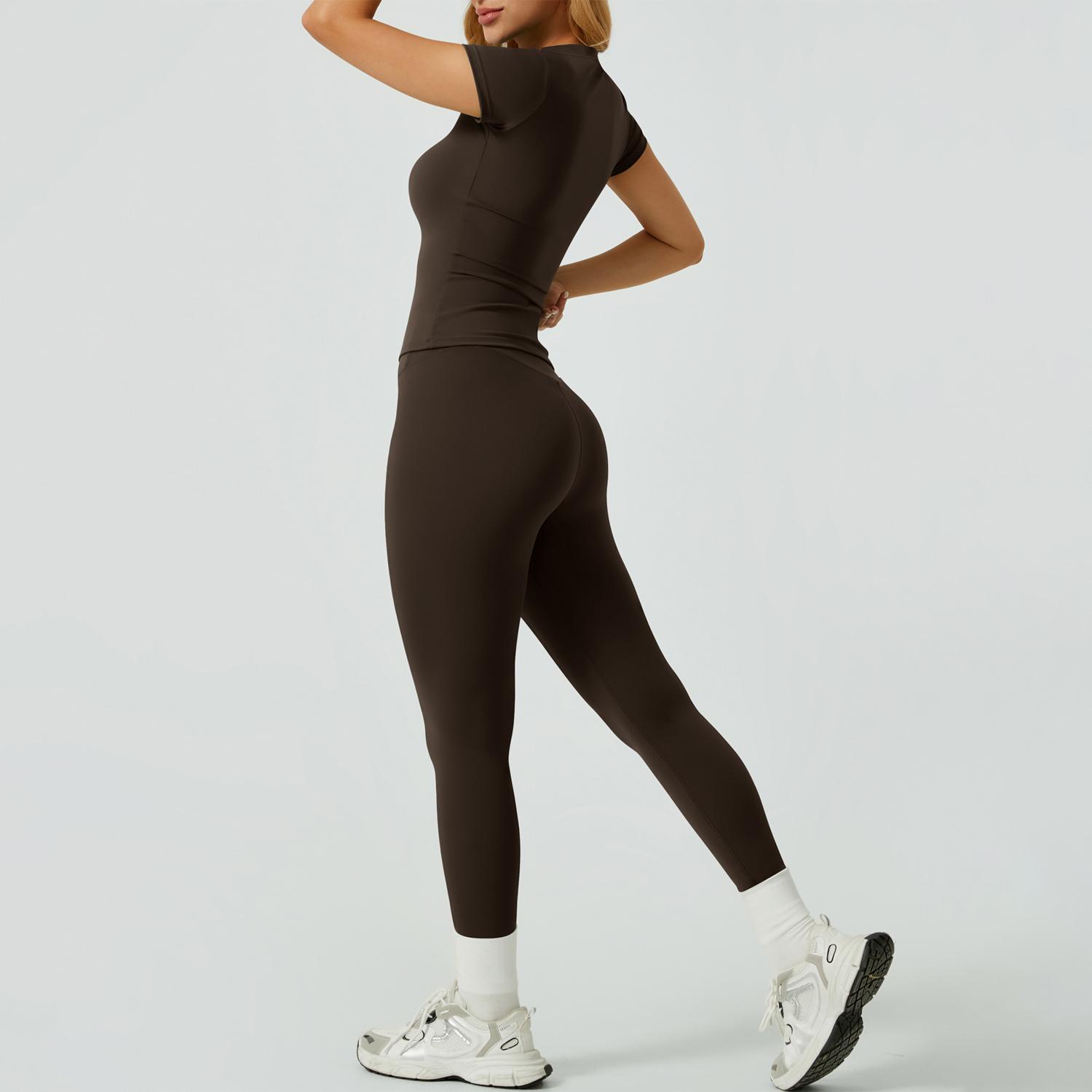 NcmRyu Women's Tummy-Control Bodycon Workout Set - Buttery-Soft Moisture-Wicking Sculpting Yoga Gym Activewear women