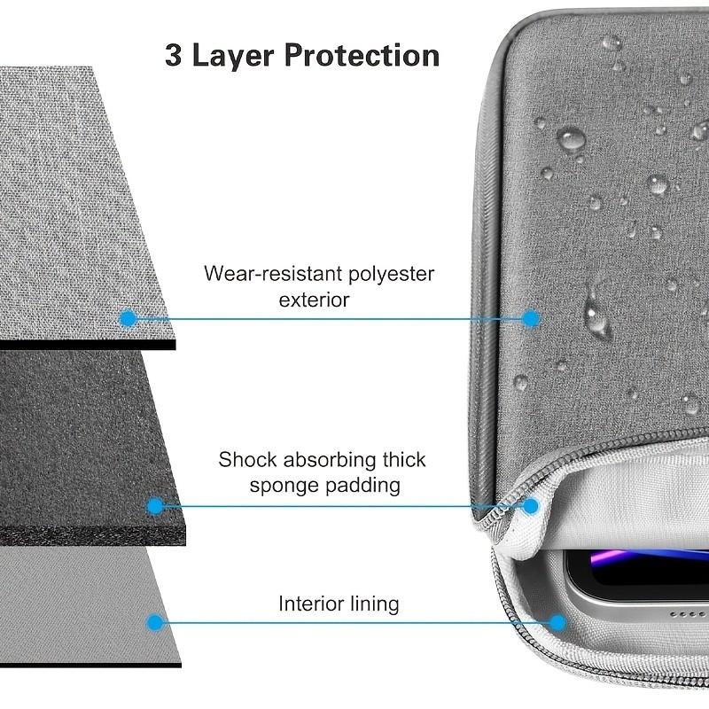 11/13 Inch Tablet Laptop Storage Bag, iPad Computer Organizer, Handheld Portable Pen Slot Pouch, Durable & Convenient Design