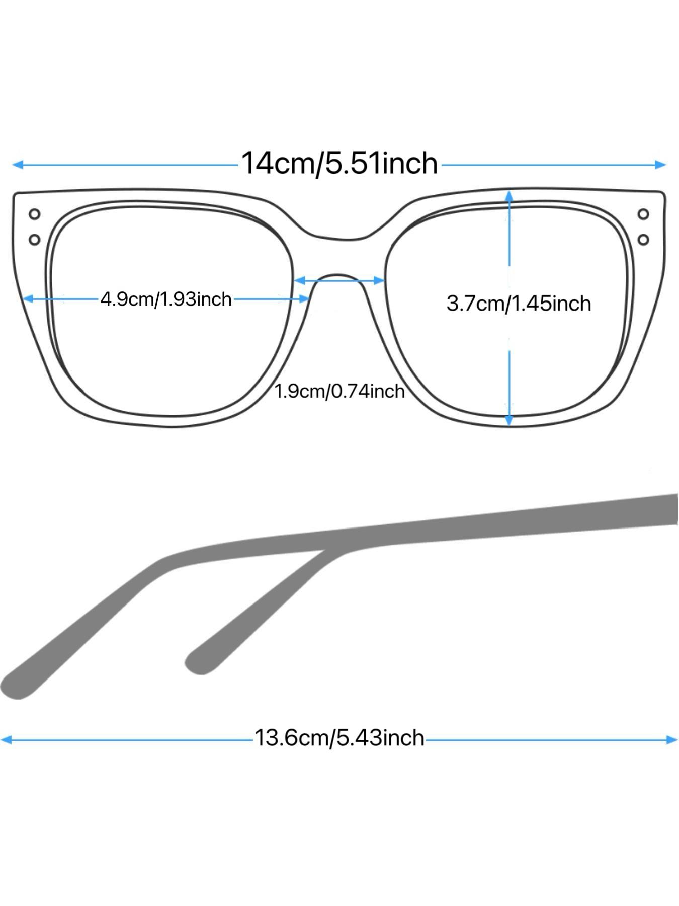 Unisex Square Frame Glasses, Trendy Retro Style, Multi-Color Decorative Eyewear, Perfect for Photoshoots & Street Fashion