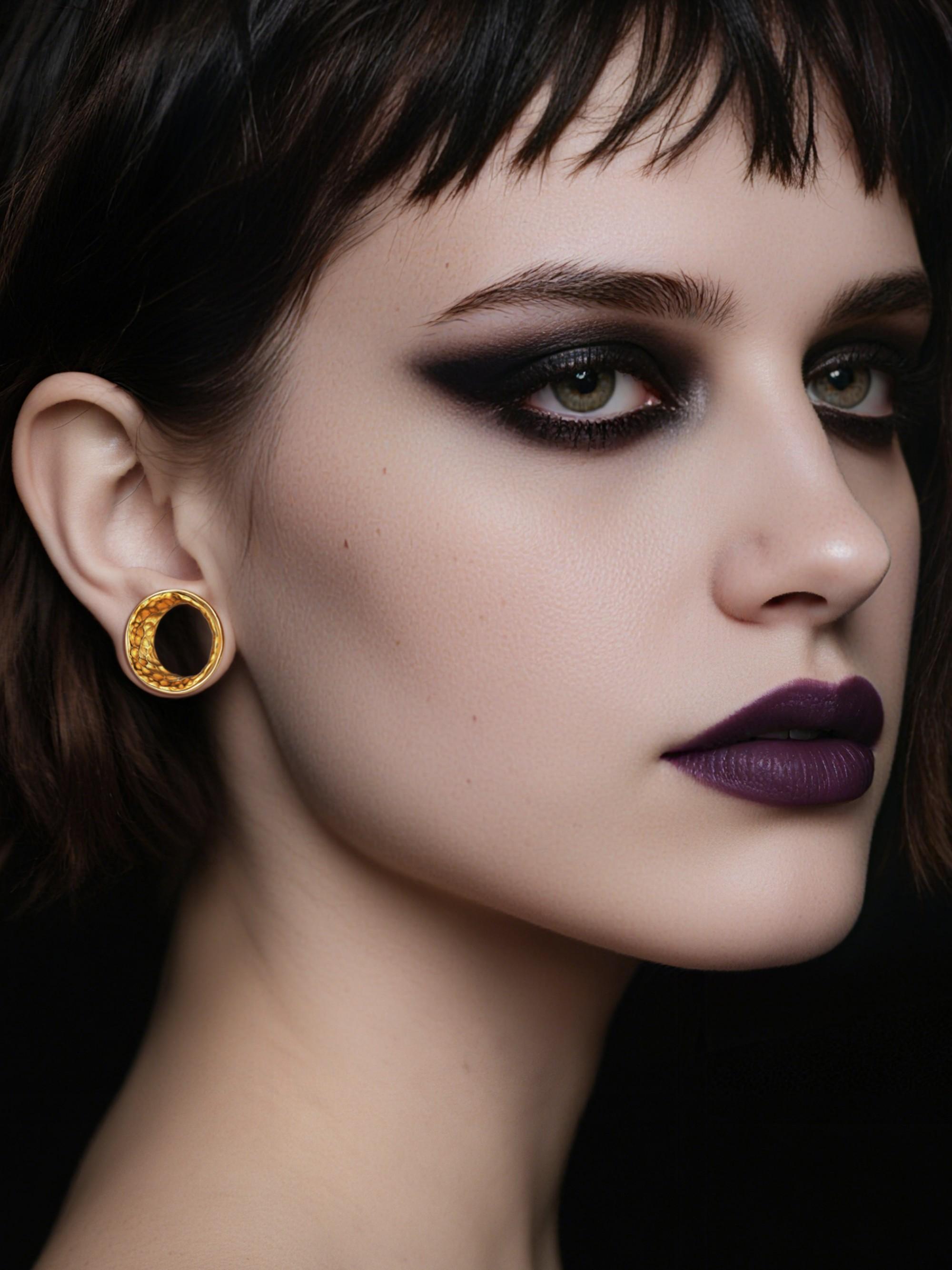 vanku 2pcs Hammered 316L Stainless Steel Ear Tunnels, Unisex Hip-Hop Punk Piercing Jewelry, Casual Style, Plain Pattern, All Seasons