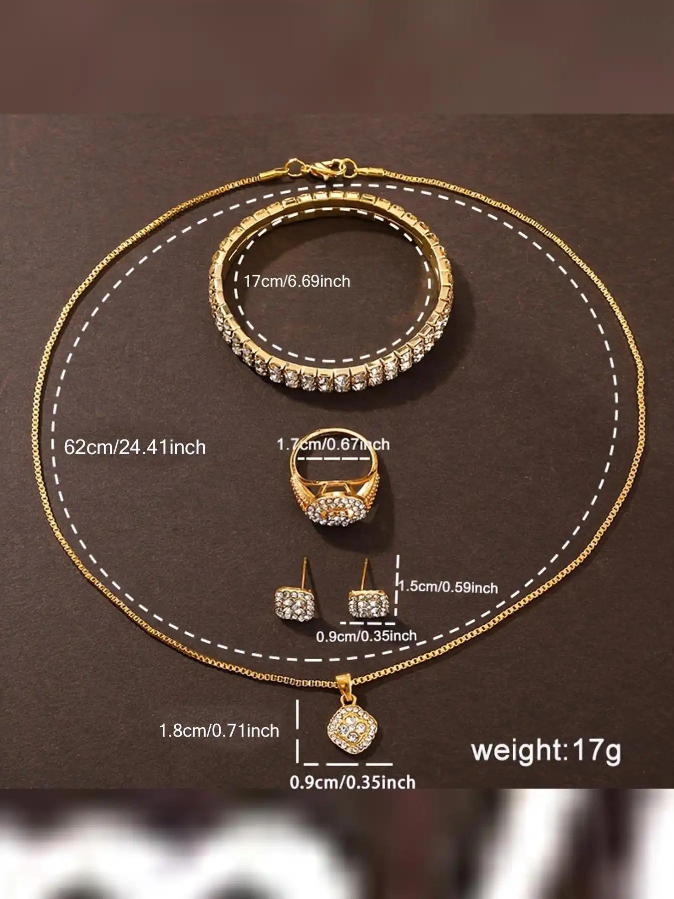 5-piece fashionable and avant-garde Roman starry sky rhinestone steel strap watch and women's diamond bracelet quartz watch modern fashion watch