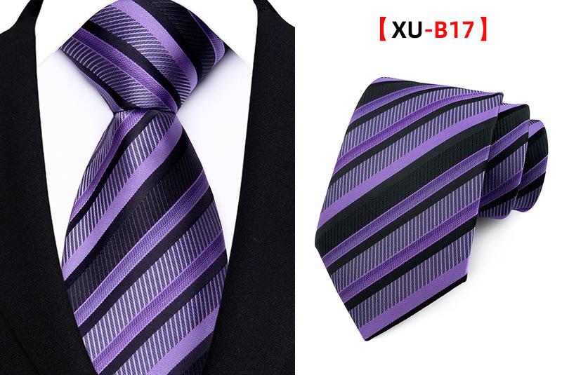 Men's Classic Striped Plaid Necktie - Male Wear for Business Look, Wedding Fit, Formal Suit Accessory - Father's Day Gift for Dad, Husband