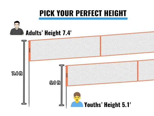 fathersdaygift VEVOR 4-Way Volleyball Net, Adjustable Height Badminton Net Set for Backyard Beach Lawn, Outdoor Portable Volleyball Net with Carrying Bag, 4 Square Quick Assemble Game Set For Kids And Adults fathersdaygift VEVOR 4-Way Volleyball Net, Adjustable Height Badminton Net Set for Backyard Beach Lawn, Outdoor Portable Volleyball Net with Carrying Bag, 4 Square Quick Assemble Game Set For Kids And Adults