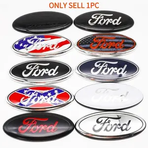 Front & Back Exterior Emblem for Ford 175mm | Universal Fit for Sedan, SUV & Truck | Compatible with F-Series, Expedition, Fiesta, EcoSport