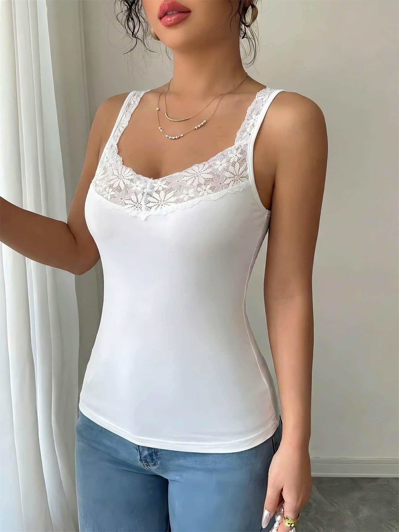 3PCS Summer Cool Lace Cami, The Ultimate Street Style Essential for Trendy Girls.