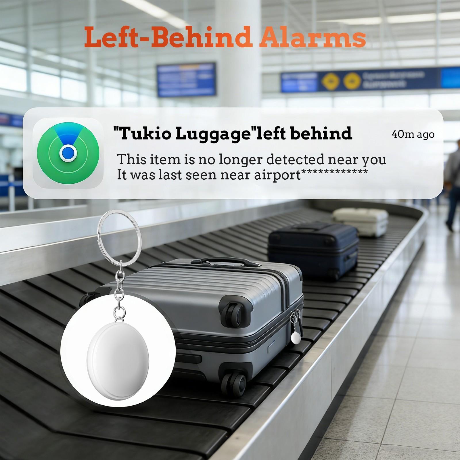 1/2/4pcs Keychain Item Locator, No Monthly Fee, Best Tracker, Lost Prevention Device, Supports Apple Find My (iOS Only), for Keys, Pet Collars, Luggage