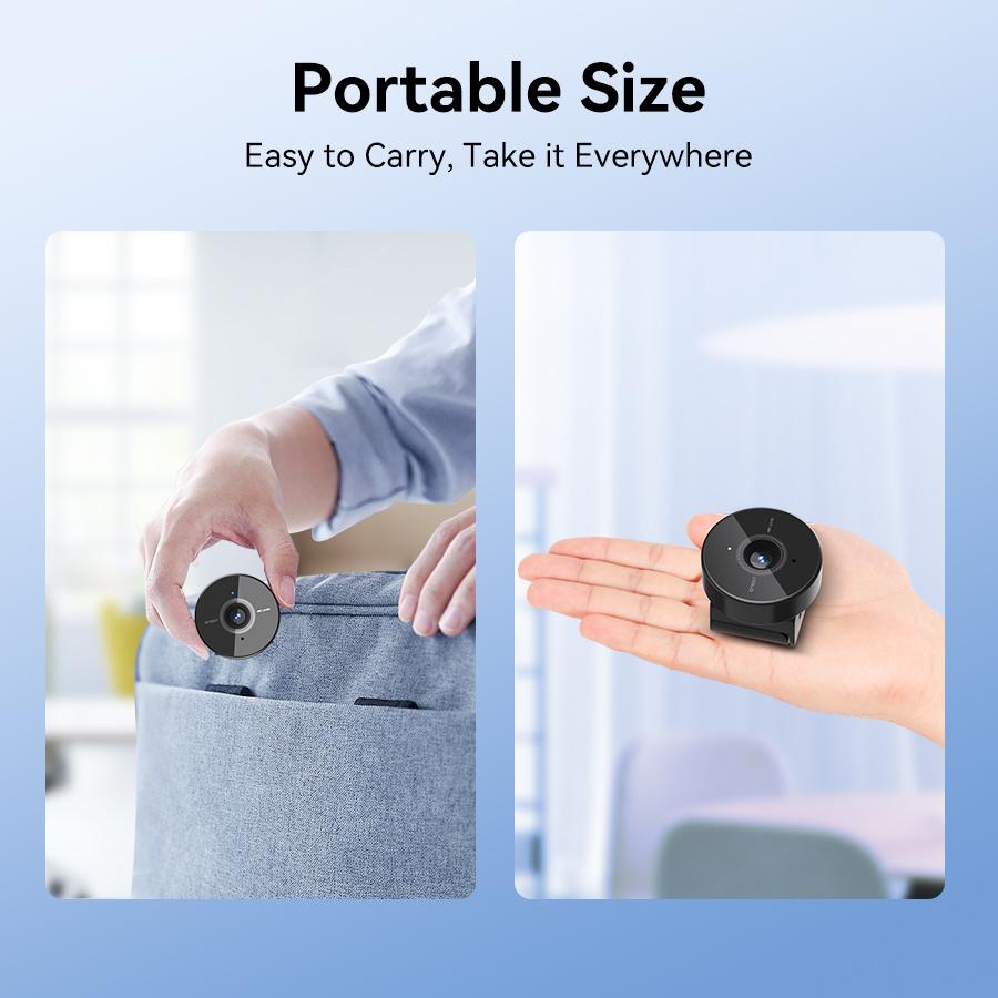 EMEET C950 4K Webcam for PC - PC Accessories with Microphone, Physical Privacy Cover, 70° FOV, Automatic Plug&Play for Live Streaming Equipment, Video Calls, Home Office