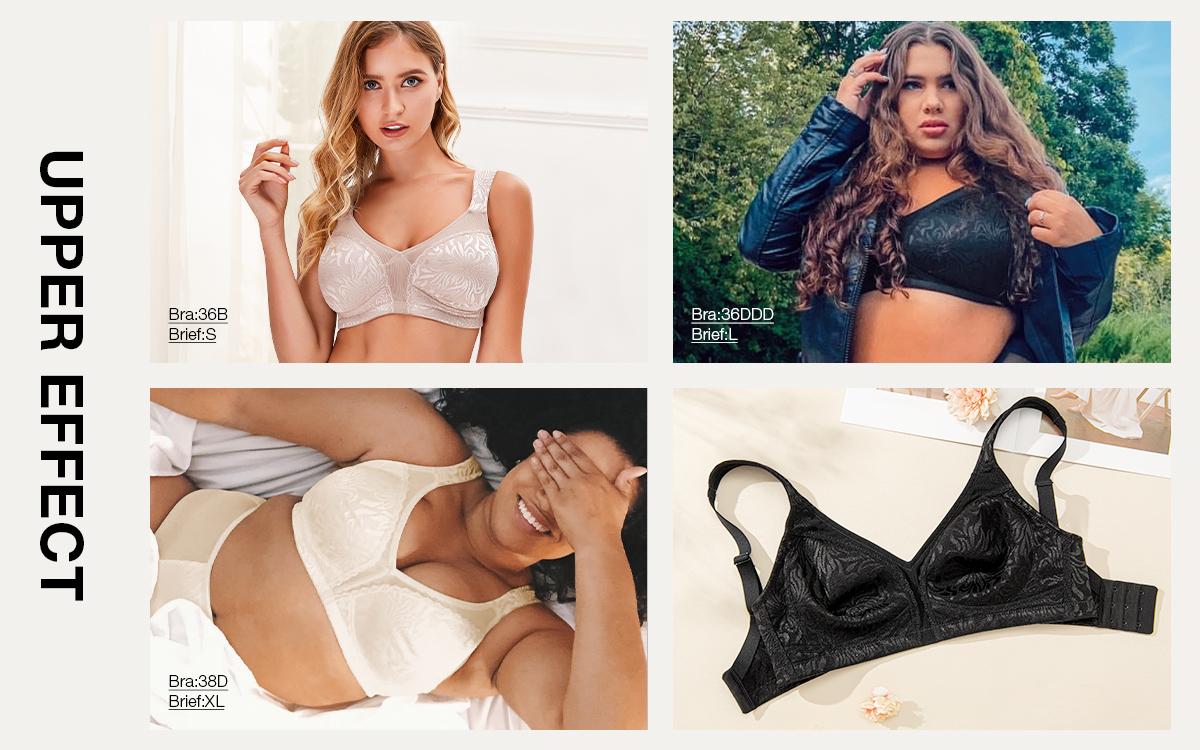 Wingslove Comfort Full Coverage Plus Size Minimizer Bra For Bigger Chested Women's Wireless Bras