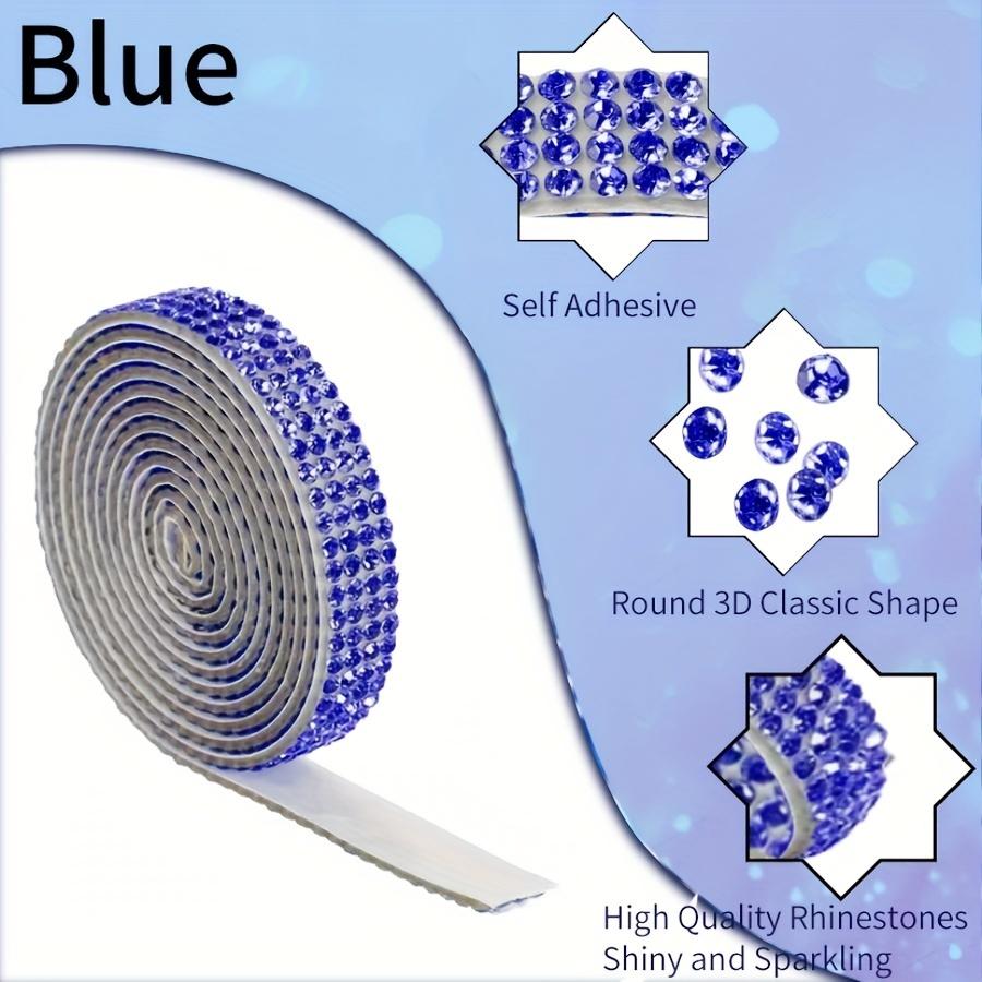 0.9cm Wide 91cm Long Crystal Self-adhesive Strip, Rhinestone Strip Decorative Strip, Clothing Sewing Accessories, Clothing Color DlY Ribbon Sticker, Rhinestone Tape Roll, Used For DIY Crafts, Wedding Party Decoration, Car Phone Clothing Bag Decoration