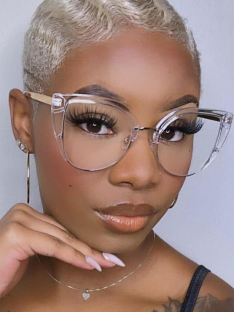 1 Piece Cat Eye Anti-Blue Light Glasses for Women, Cute and Lightweight Transparent Eyewear Suitable for Daily Wear, Stylish Frame for All Seasons
