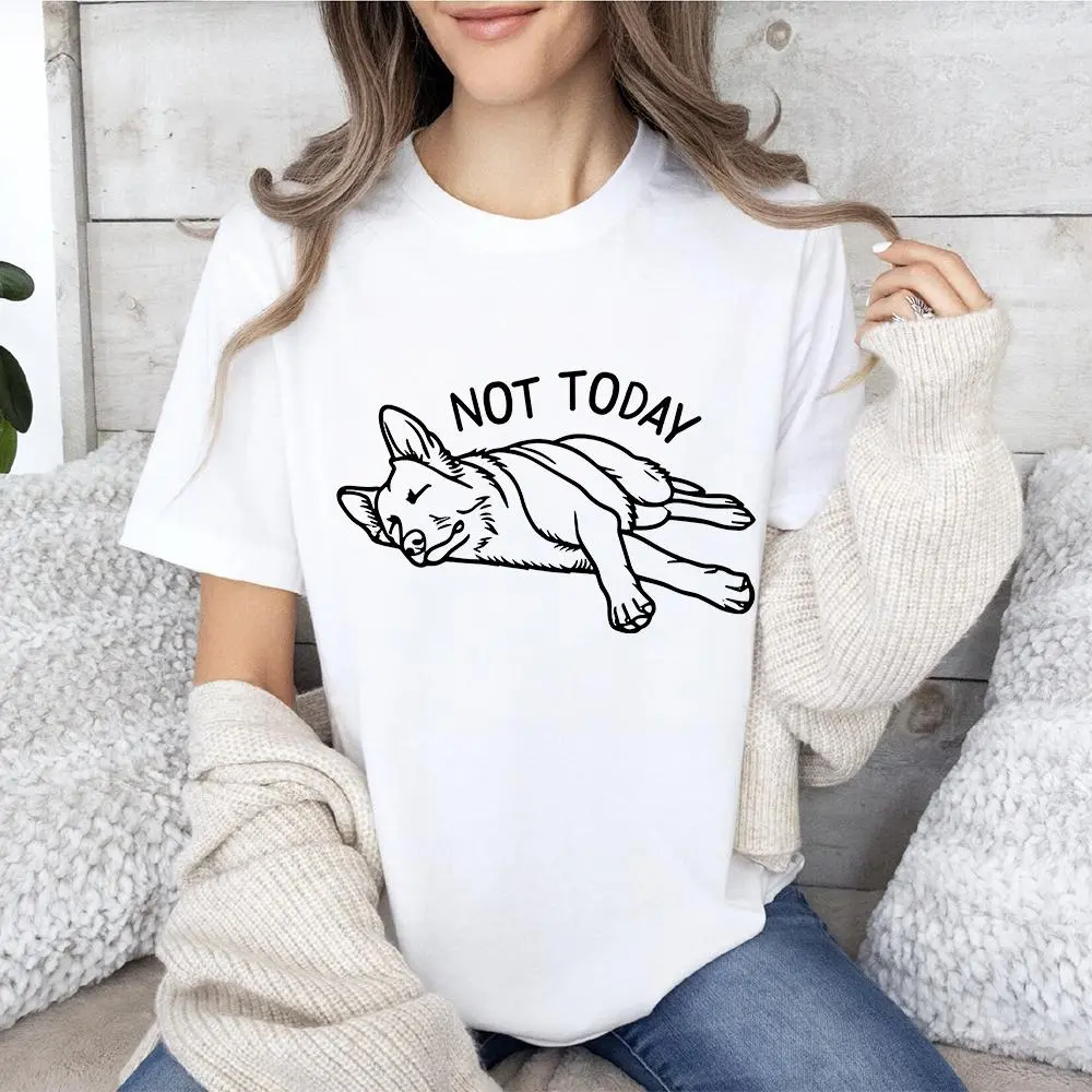 Funny German Shepherd Not Today T-Shirt | Cute Shepherd Tee | Sarcastic Dog Lover Shirt | German Shepherd Funny Shirt | GSD Mom Dad Gift