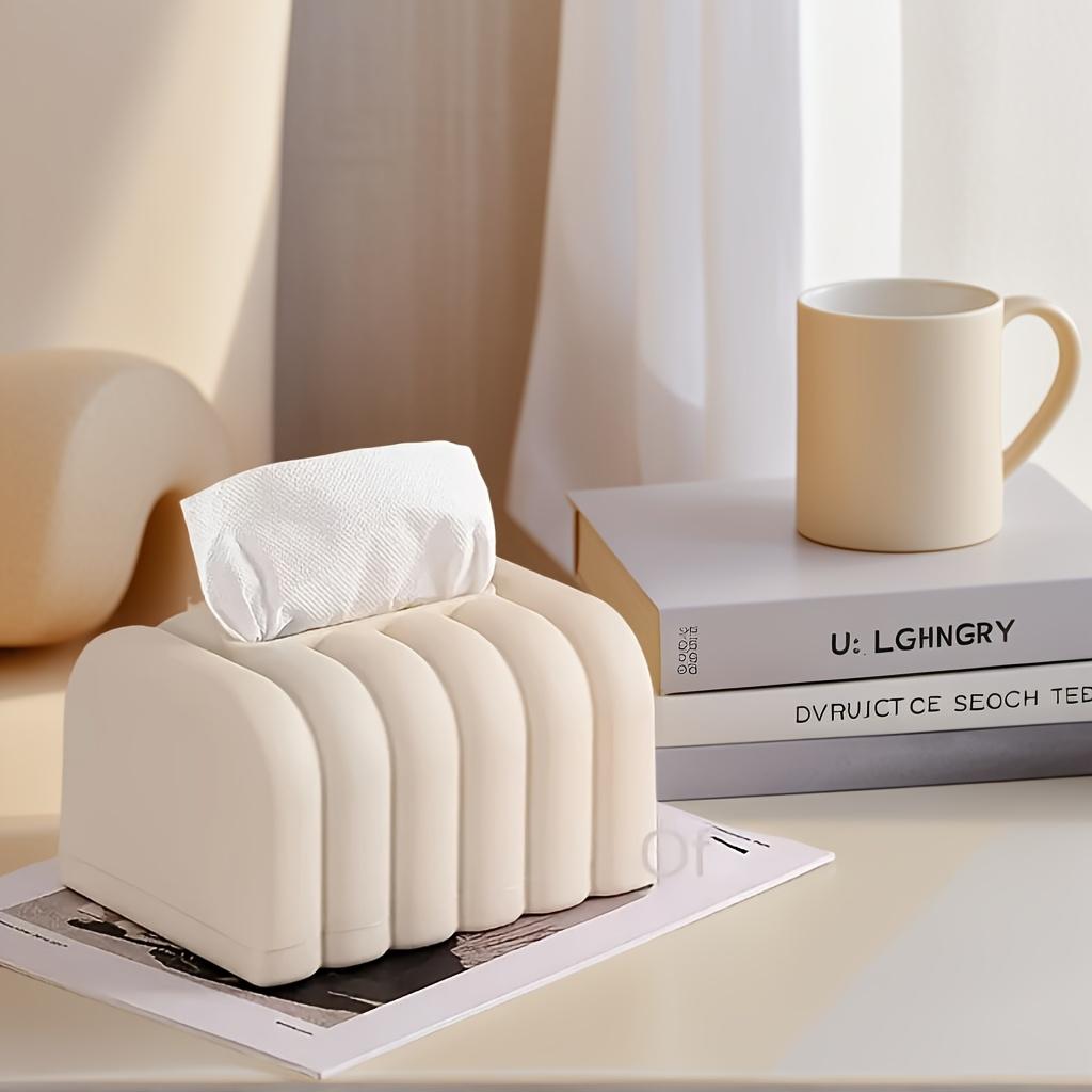 Durable Paper Towel Holder, Ideal for Vanity, Bathroom, Bedroom, Living Room, Large Capacity Storage Box, Organizer Tray