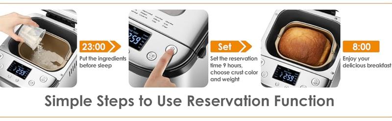 Automatic Bread Maker, 2LB 1.5LB 1LB Bread Maker Machine with with Gluten-Free Setting, 15-in-1 Stainless Steel Bread Maker with Recipes Automatic Bread Maker, 2LB 1.5LB 1LB Bread Maker Machine with with Gluten-Free Setting, 15-in-1 Stainless Steel Bread Maker with Recipes