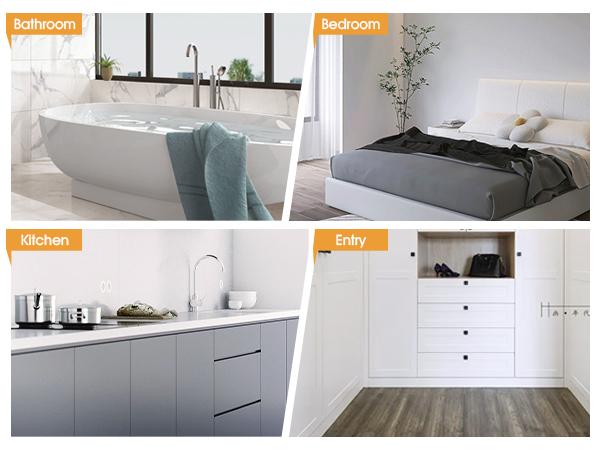 ACCUMTEK Upgrade Extra Large Bathroom Rug Set Ultra Soft, Thick Absorbent Bath Mats, Non Slip Chenille Toilet Mat for Bathroom, Bedroom, Kitchen