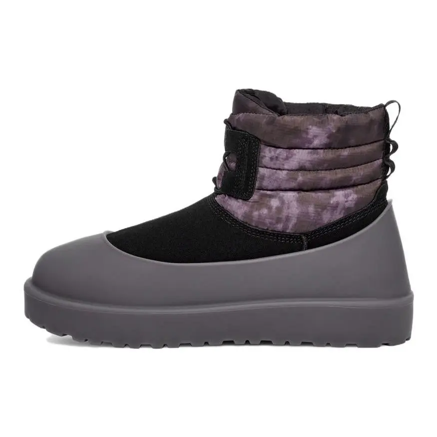 UGG Classic Mini Lace-Up Weather Smokescreen Boot 'Black' 1143990-BLK