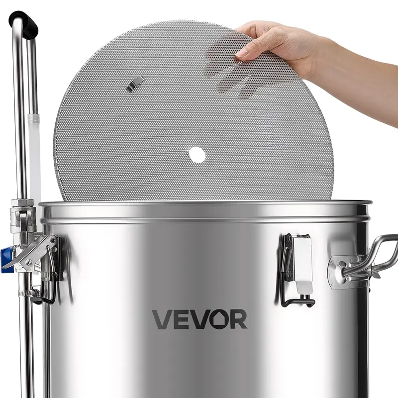 VEVOR Stainless Steel Beer Brewing Equipment for Beginners, 16 Gal/60L 31.75 Lbs / 14.4 Kg Dual Insulation All-in-1 Home Beer Maker, 3000W Digital Control, Anti-Burn Pump, Wort Chiller, Recipe Memory, Timer, Removable Mesh Strainer, 16 Gal / 60 L VEVOR Stainless Steel Beer Brewing Equipment for Beginners, 16 Gal/60L 31.75 Lbs / 14.4 Kg Dual Insulation All-in-1 Home Beer Maker, 3000W Digital Control, Anti-Burn Pump, Wort Chiller, Recipe Memory, Timer, Removable Mesh Strainer, 16 Gal / 60 L
