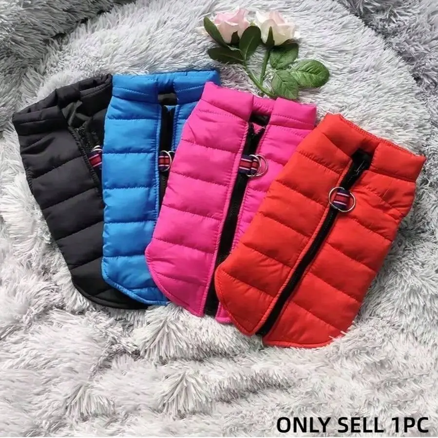 1 Waterproof Pet Coat, Warm Puppy Coat, Winter Warm Dog Clothing, Suitable for Small Dogs, Puppies, and Cats, Pet Vest, Soft Jacket, Ideal for Cold Weather, Christmas Gift
