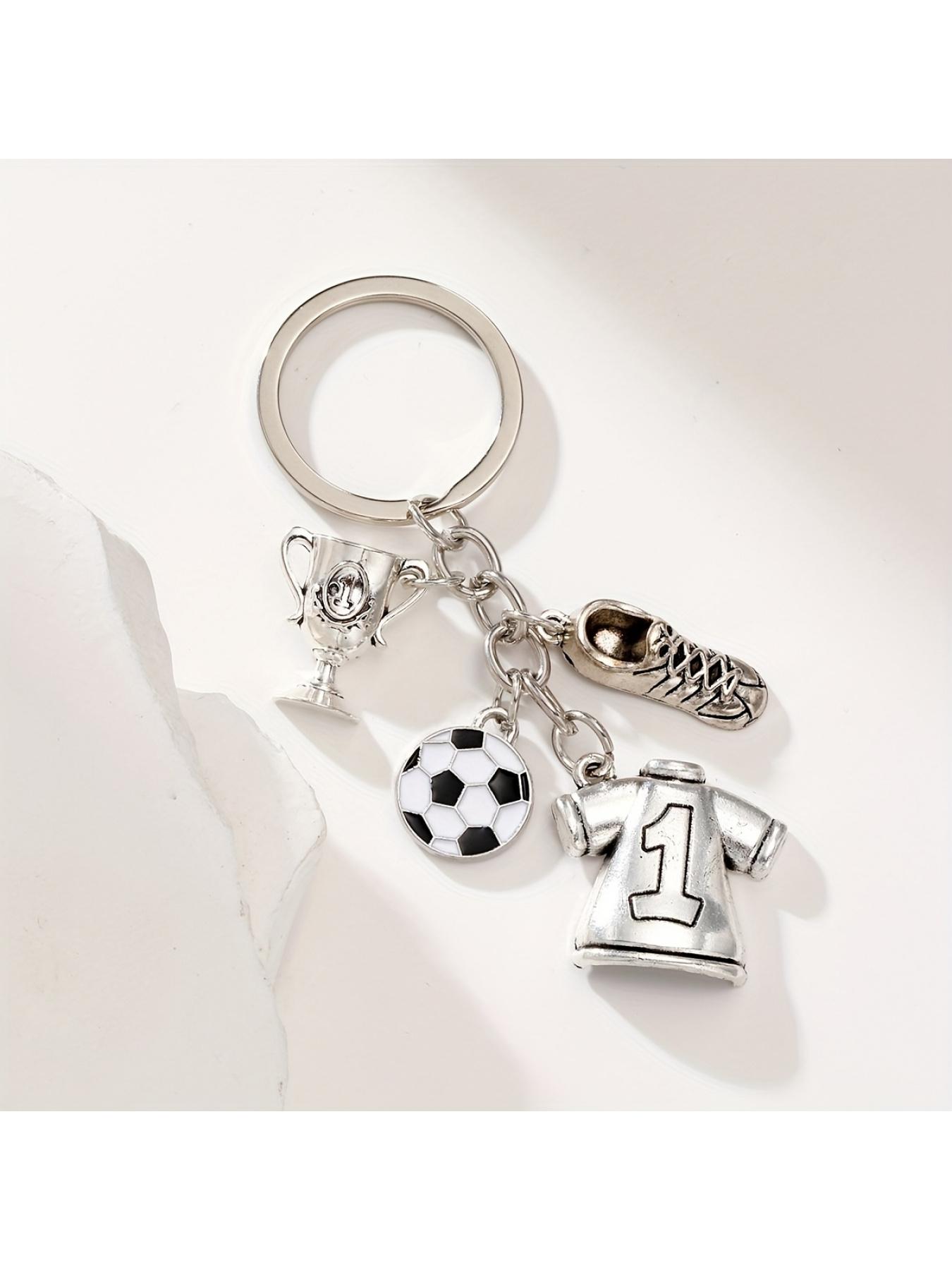 1pc of Football Keychain, 3D Sneaker Trophy Keychain Pendant, a Gift for Football Enthusiasts