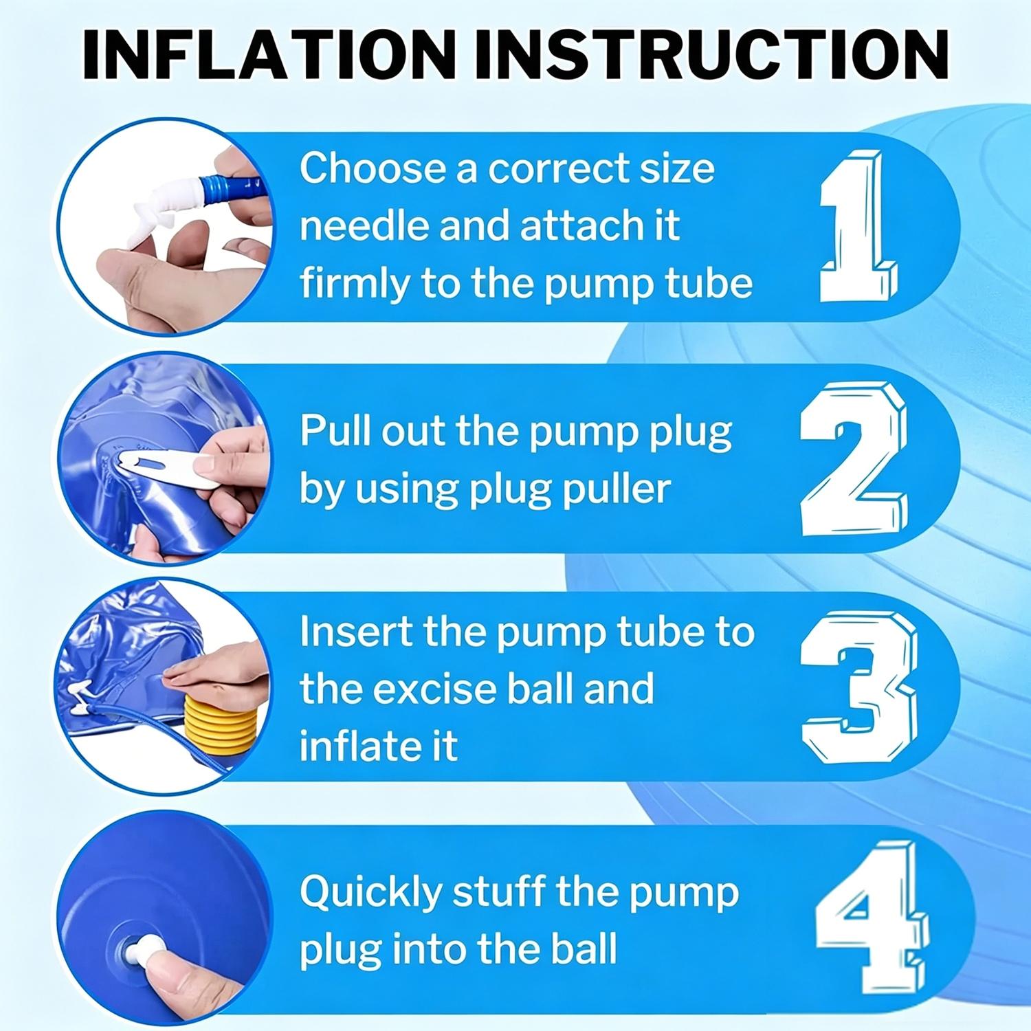 90×45cm Peanut Ball, Anti-Burst Exercise Ball, Yoga Ball, Gym Quality Fitness Ball with Pump, Ideal for Core Strength Training and Flexible Seating.
