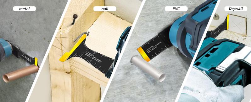 Valentine's Day 80-120PCS Titanium Oscillating Tool Blade, Professional Bi-Metal Multitool Blades Kits for Wood Nails, Metal, Plastic, with Japanese Teeth Fit Dewalt Milwaukee Bosch Worx Ryobi