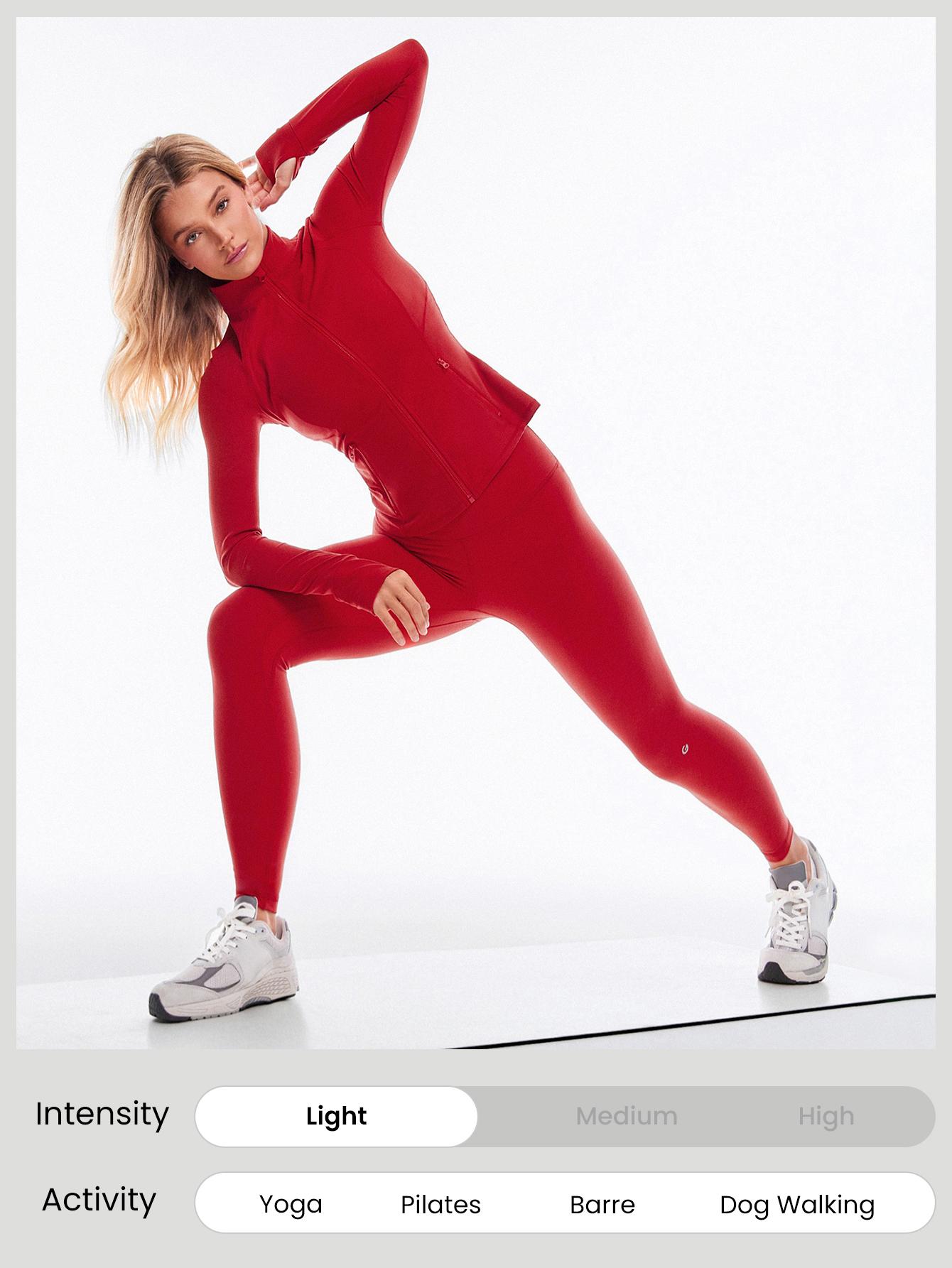 GLOWMODE 2PCS Slim-It BBL Jacket and 24" & 28” Crossover Yoga Leggings Daily Set TikTokShopBlackFriday