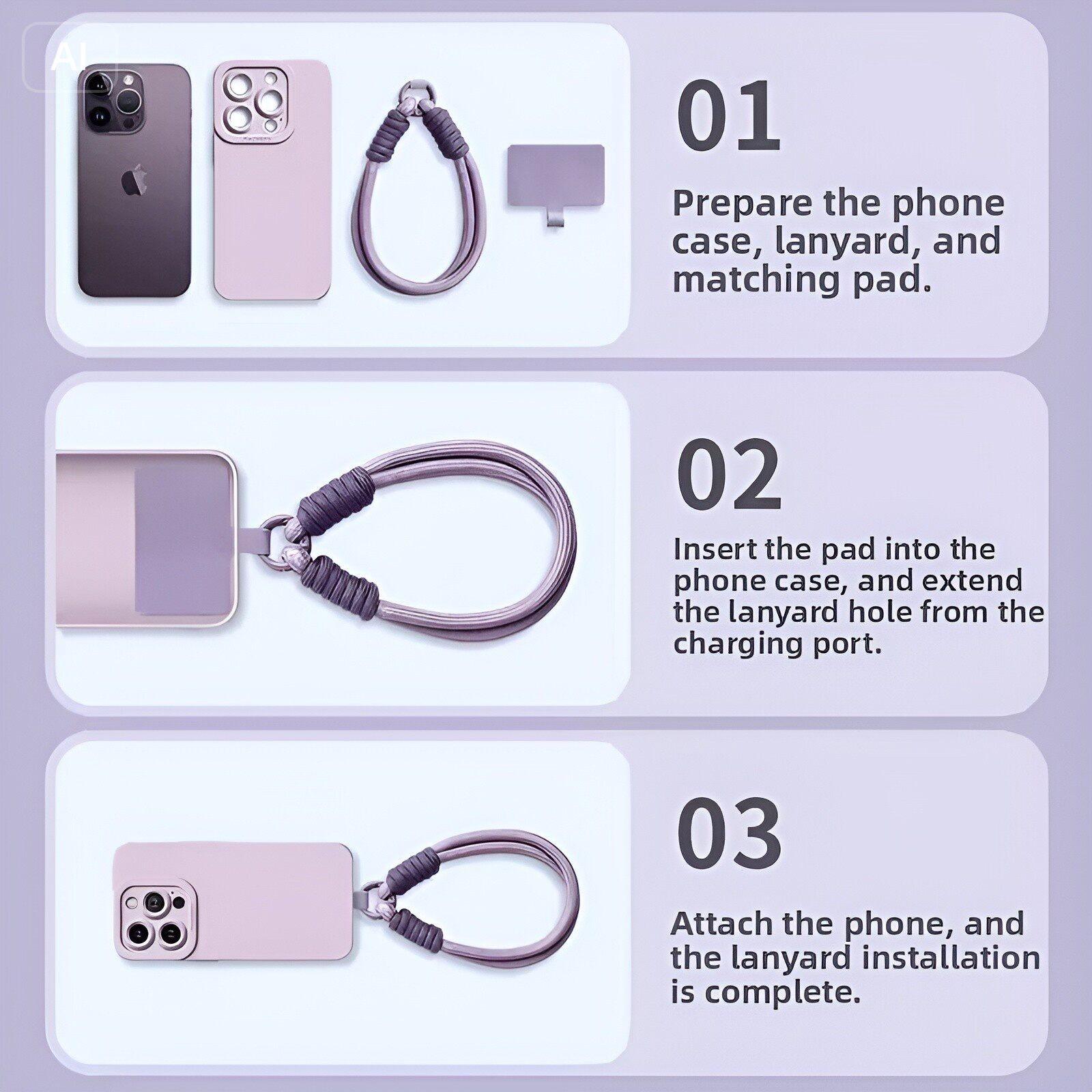 Phone Case Strap, Durable Phone Accessory, Secure Grip Design, Perfect Fit for Daily Use, Essential Mobile Protection