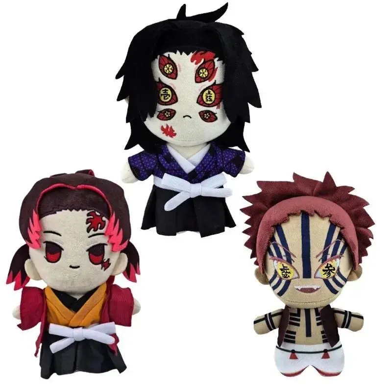 2026 Hot selling toys 22cm Demon Slayer Anime & Manga Plush Fabric Toys, Tsugikuni Yoriichi/Kokushibou/Akaza Cartoon Dolls, Boys' Birthday & Xmas Gifts Internet-famous toy