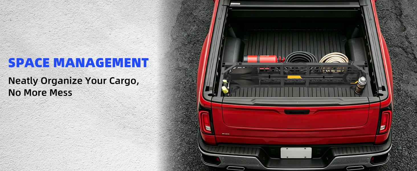 Tailgate Extender, Truck Bed Extension Replacement Bed Accessory Compatible with 2019-2026 Chevy Silverado, GMC Sierra 1500