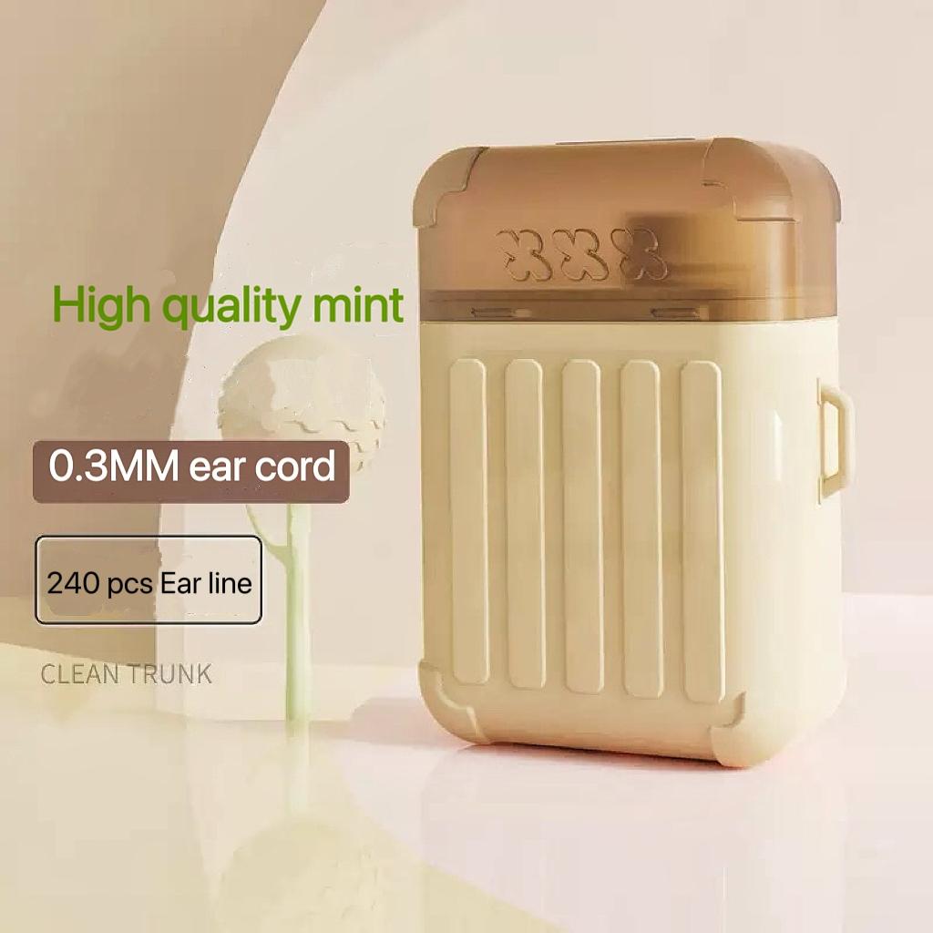 Ear Piercing Cleaning Kit, Anti-Clogging and Odor-Removal, Includes 240 Ear Cleaning Wires and 15 ml Solution, Essential Tool for Earring Care