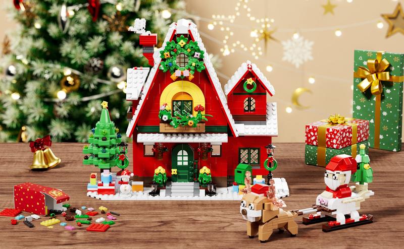 Advent Calendar 2025, 24 Days STEM Surprise puzzle blocks 12-in-1 Christmas Gift Box