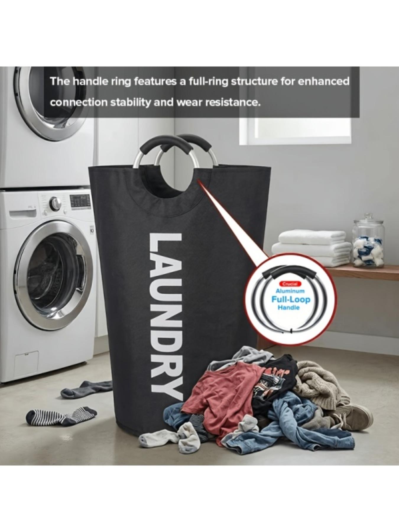 Large Capacity Laundry Basket Set, Oxford Fabric Foldable Bag, Ideal Home Dirty Clothes Hamper & Clothing Organizer