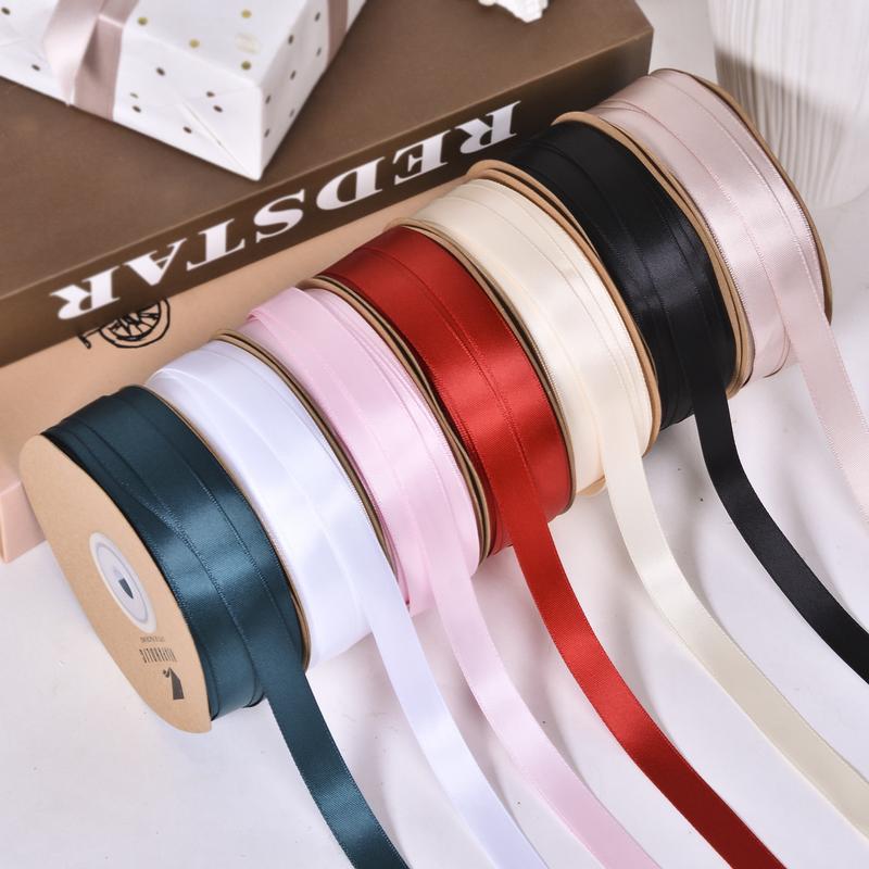 RUSPEPA Double-Sided Satin Fashion Gift Wrapping Ribbon—Ideal for DIY crafts, gift wrapping, cake bands, and bow making—100% Polyester—Extra-Long Size