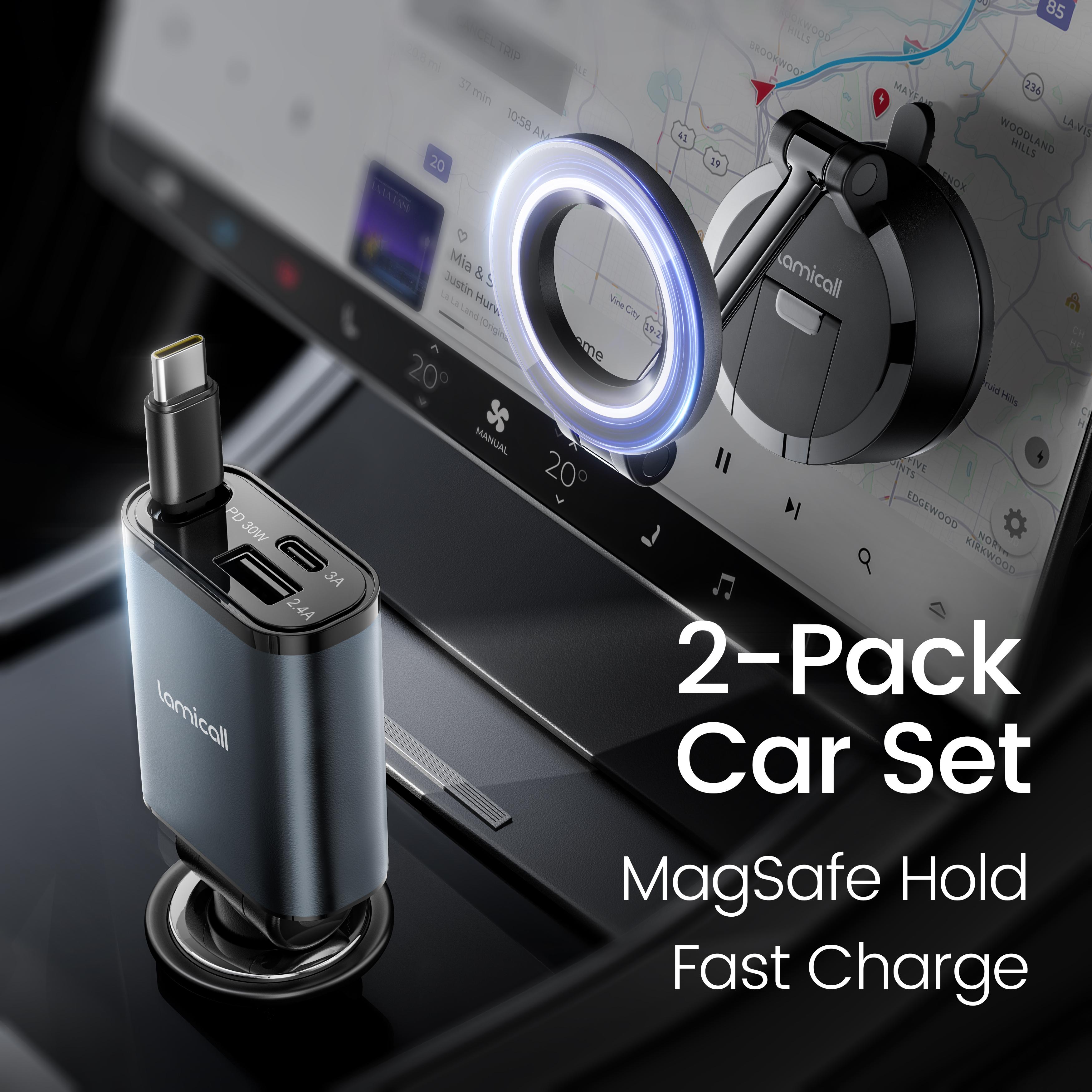 Lamicall 2-in-1 MagSafe Car Mount & Retractable USB-C Fast Car Charger Combo 57W Ultra-Compact Phone Holder Fits iPhone 16/15 Pro Max Galaxy S25/S24 Ultra Pixel Adjustable #TikTokShopBlackFriday #TikTokShopCyberMonday Lamicall 2-in-1 MagSafe Car Mount & Retractable USB-C Fast Car Charger Combo 57W Ultra-Compact Phone Holder Fits iPhone 16/15 Pro Max Galaxy S25/S24 Ultra Pixel Adjustable #TikTokShopBlackFriday #TikTokShopCyberMonday