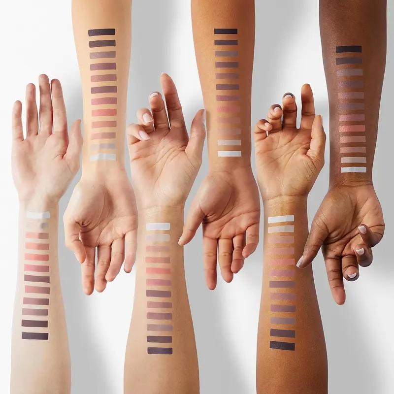 2 Pack 12 Color Makeup Nude Colors Eyeshadow Palette, Natural Nude Matte Shimmer Glitter Pigment, Waterproof Smokey Cosmetic Eye Shadow