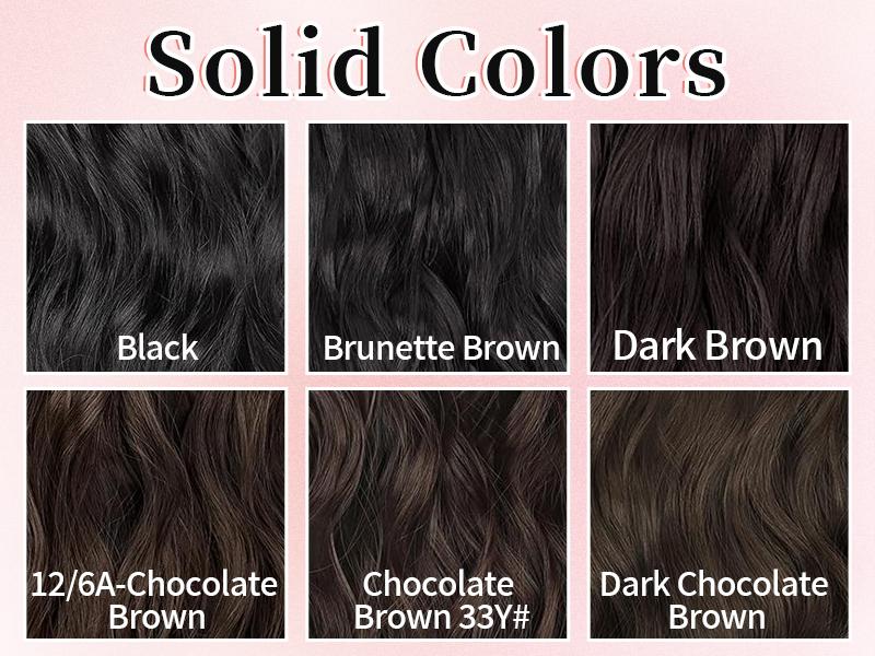 ORSUNCER Hair Clip Extensions Long Wave 4PCS Thick Hairpieces For Women In Synthetic Nature Color To Chestnut Fiber Double Weft Hair Extension Easy To Go