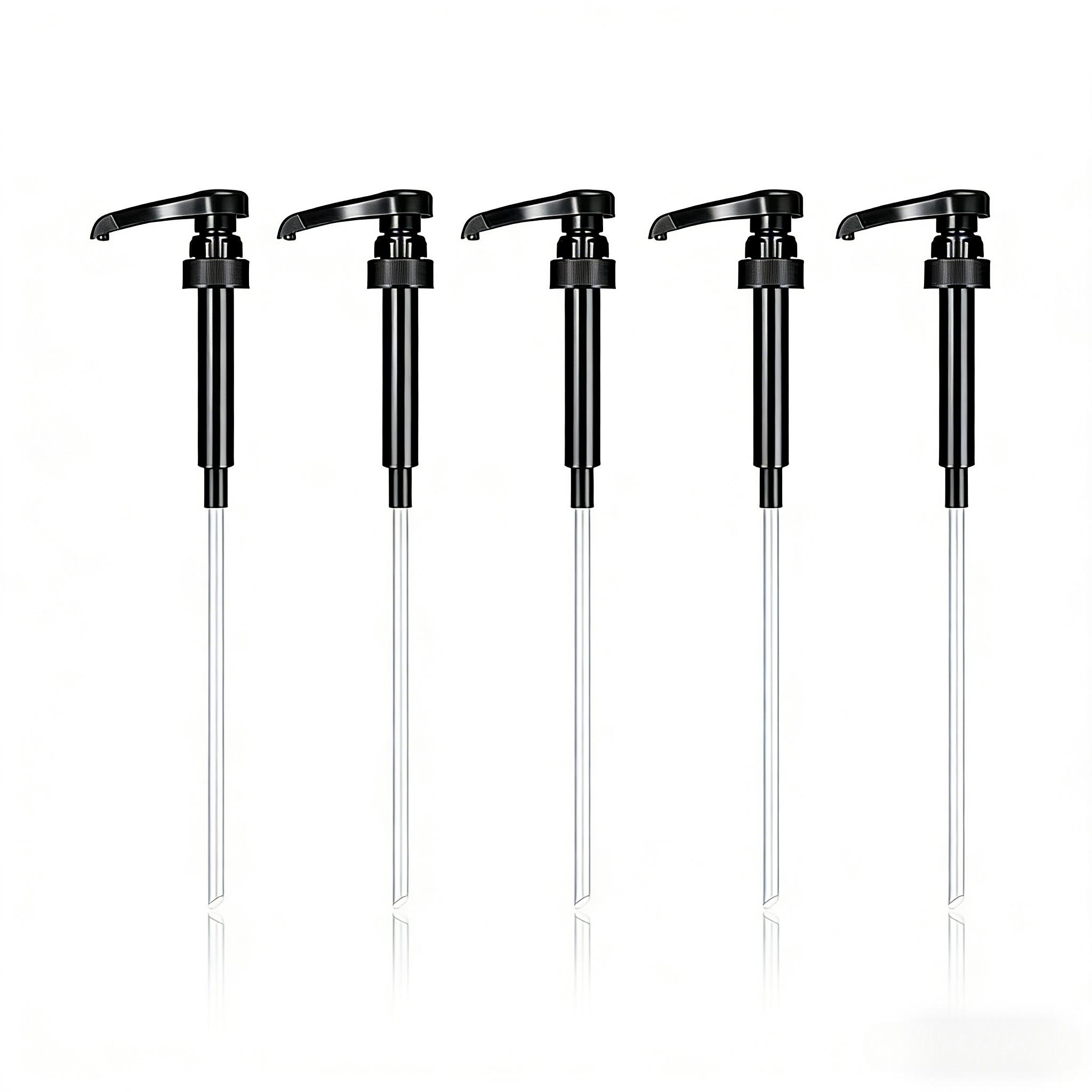 5PCS Coffee Syrup Pump Dispenser Set | Mess-Free Bottle Pumps for Torani Flavoring | Aesthetic Home Coffee Bar Accessories & Barista Essentials | Precise Measure Gadget for Latte Maker #CoffeeTok #HomeCafe