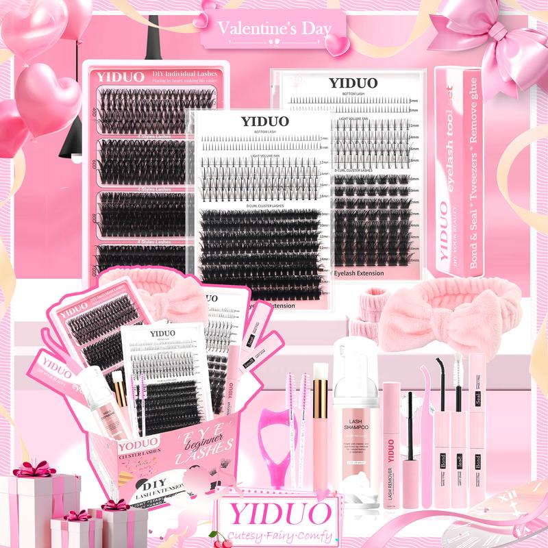 Mixed-Length Individual False Eyelash Kit - Natural-Look Eyelash Extensions with Eyelash Extension Glue, Lash Bond & Seal, Remover, Tweezers, Brush, Headbands and Wristbands - Self-Grafting Curled Eyelashes for Eye Makeup Enhancement #TOP PICKS Mixed-Length Individual False Eyelash Kit - Natural-Look Eyelash Extensions with Eyelash Extension Glue, Lash Bond & Seal, Remover, Tweezers, Brush, Headbands and Wristbands - Self-Grafting Curled Eyelashes for Eye Makeup Enhancement #TOP PICKS