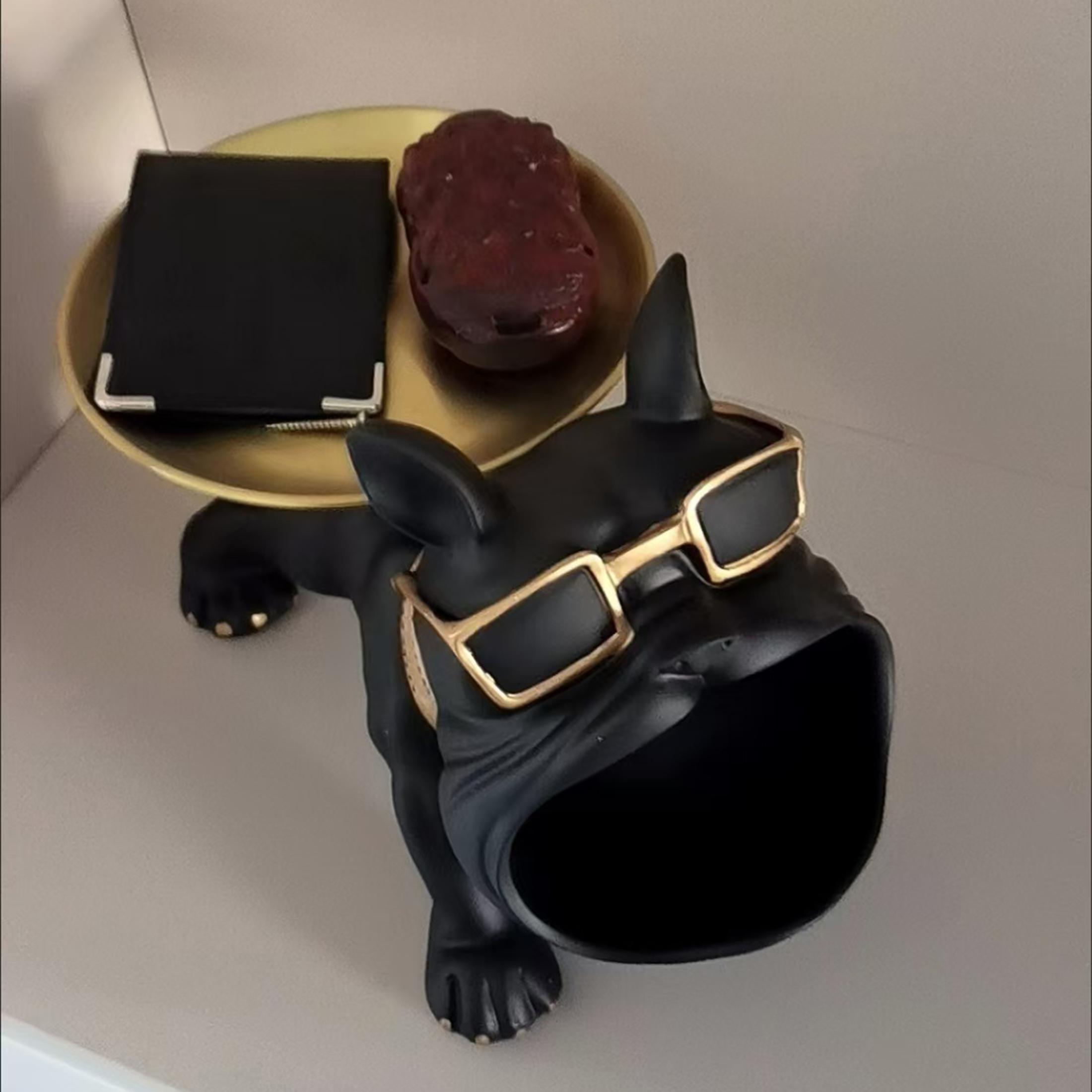 The dog entered the door, the key storage box, the shoe cabinet, the living room, the bedroom decoration, the storage decoration.