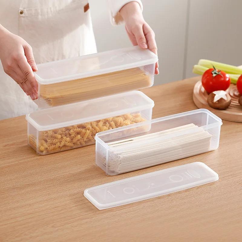 1pc Fresh box Noodle Plastic Food preservation Sealed box Rectangle Fruits Refrigerator storage Kitchen supplies