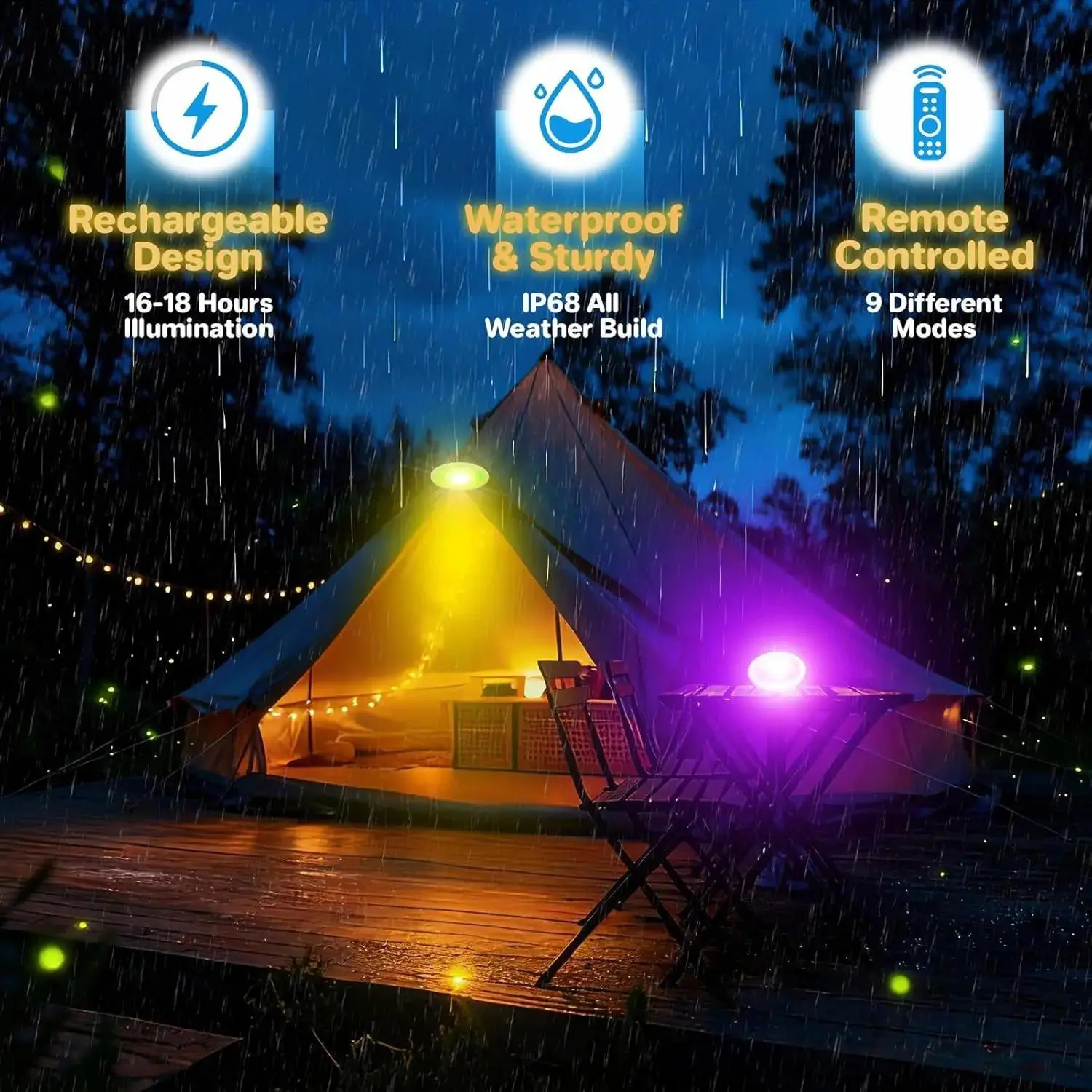 2 Pack Upgraded Rechargeable Dynamic Floating Disc LED Pool Lights Remote Control Magnetic Mount 16H Runtime Timer Flash Underwater Use for Pools Hot Tub Outdoor Lighting