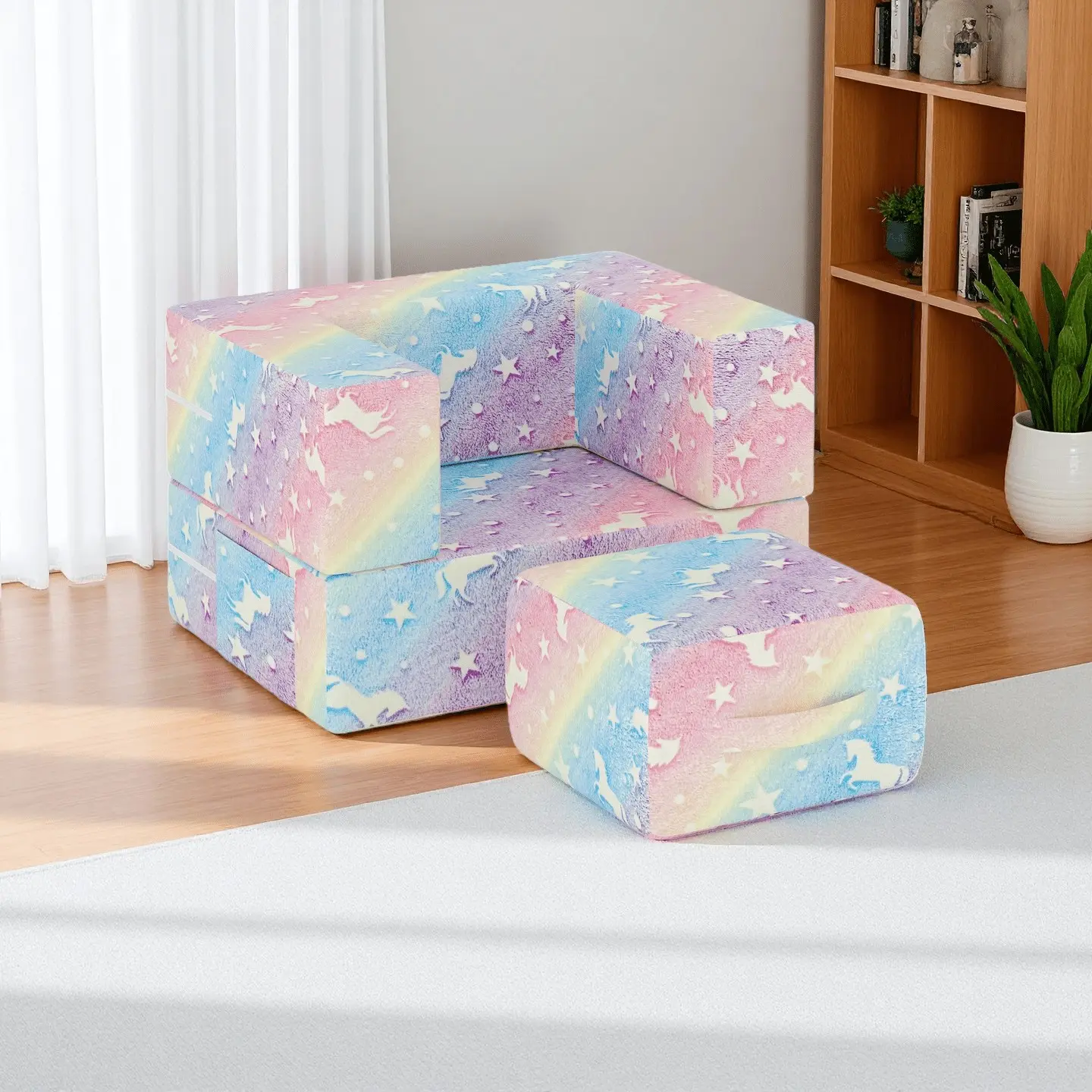 Modular Sectional Sofa with Footrest - Convertible Gaming Sofa & Multi-Configuration Sectional
