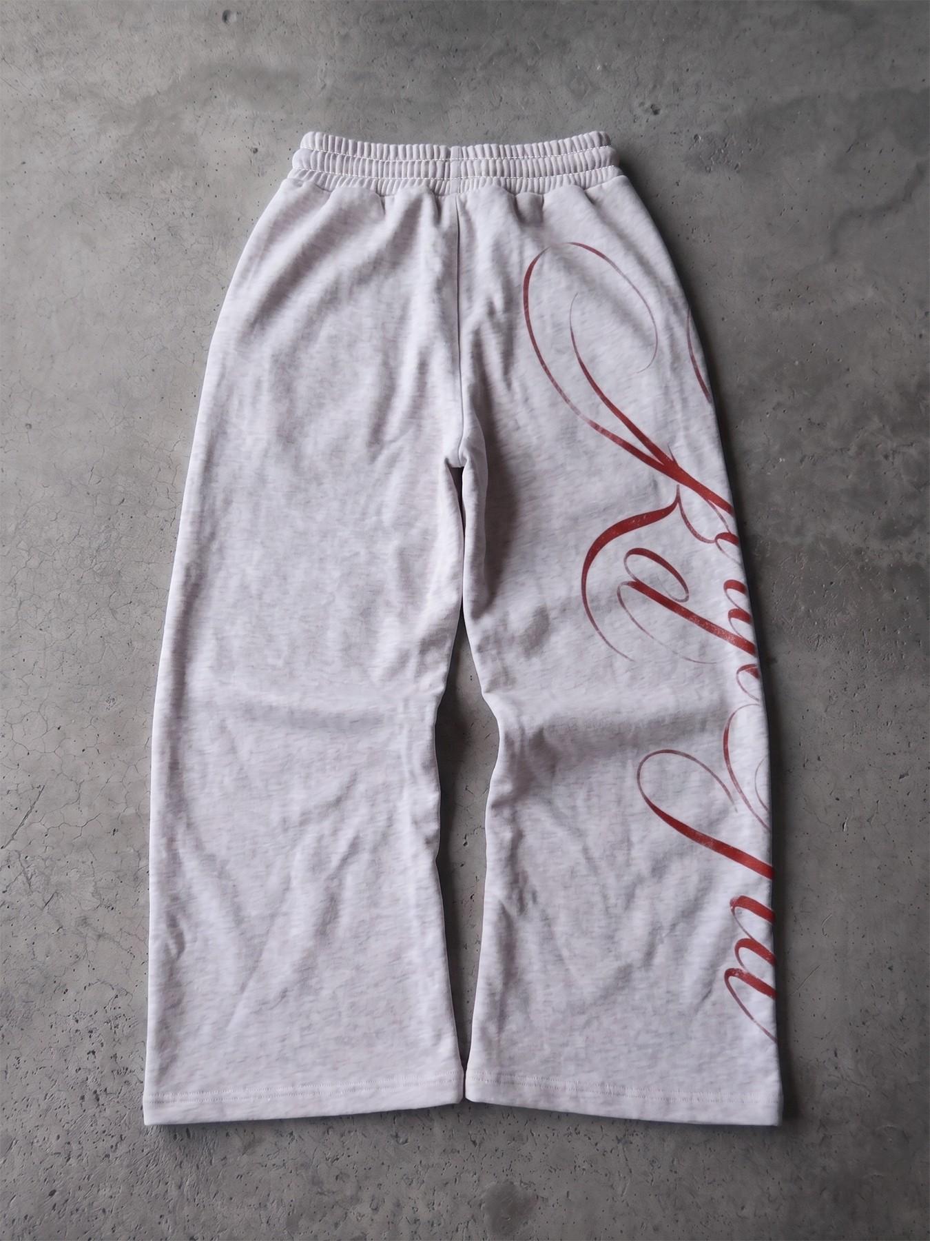 Unisex Vintage Electric Guitar Print Comfy Loose-Fit Classic Relaxed Fit Casual Pants, Classic Streetwear Style, Ideal for Daily Wear and Music Festivals