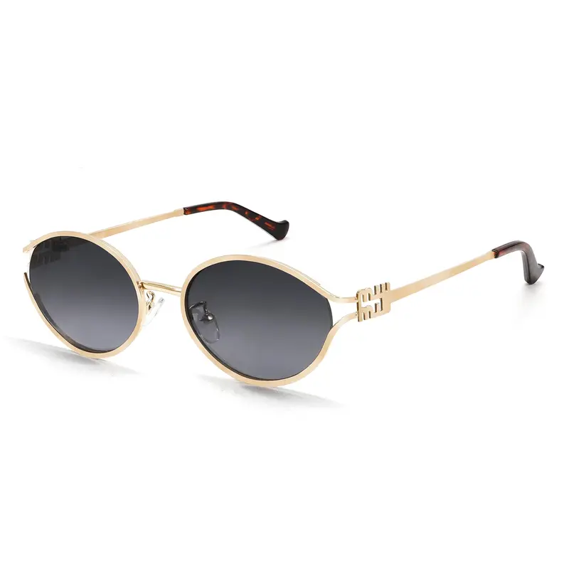 Retro Oval Sunglasses for Women Men Small Sunglasses Trendy  display picture 2