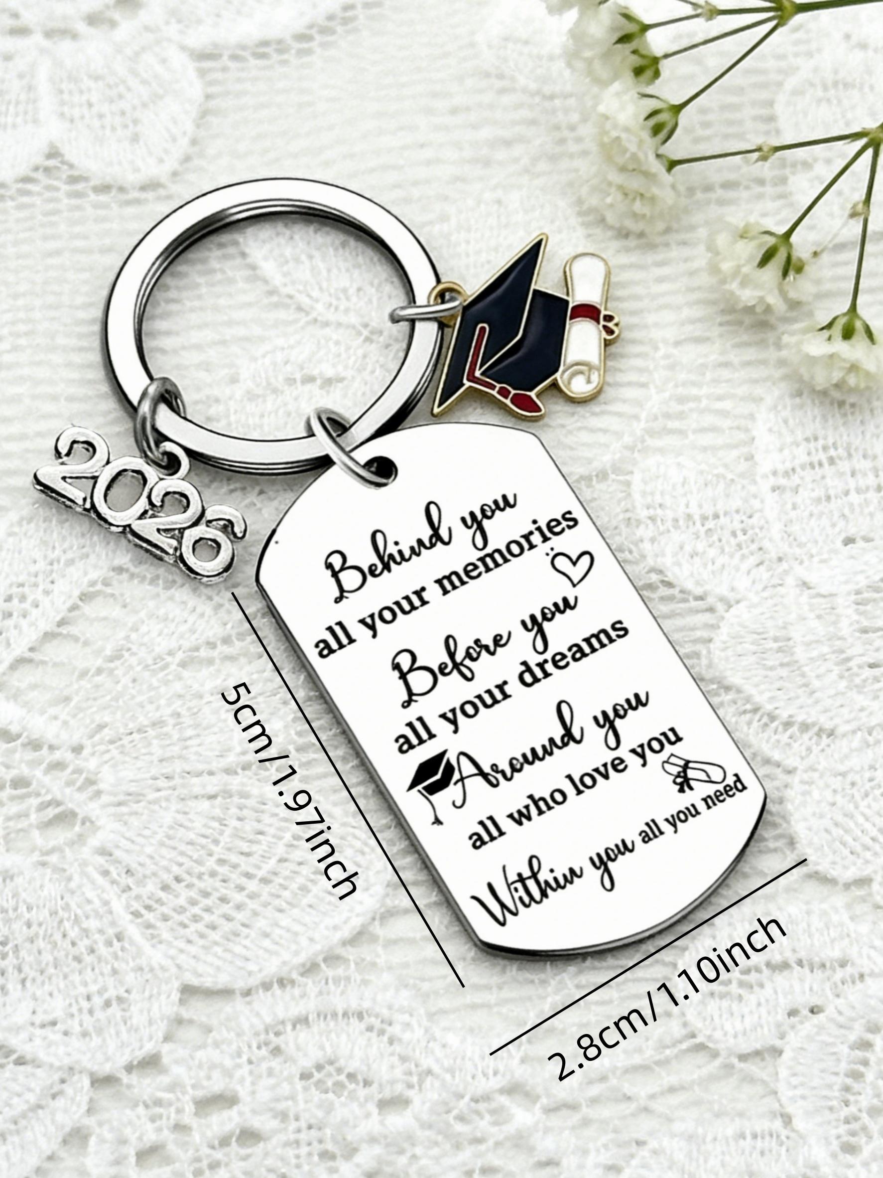 2026 Inspirational Graduation Keychain Gift